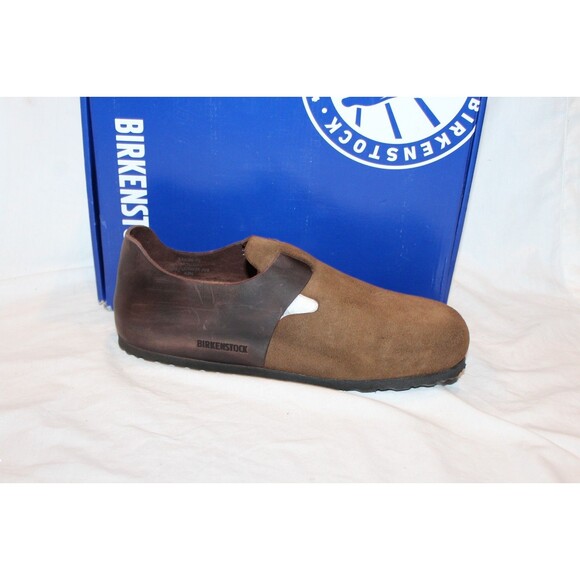 Birkenstock London Men\'s Mixed Leather Sandals Dark Tea EU 42 REGULAR $180 main image 5